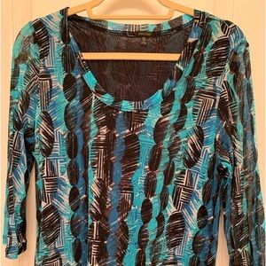 Madison three-quarter sleeve nylon top